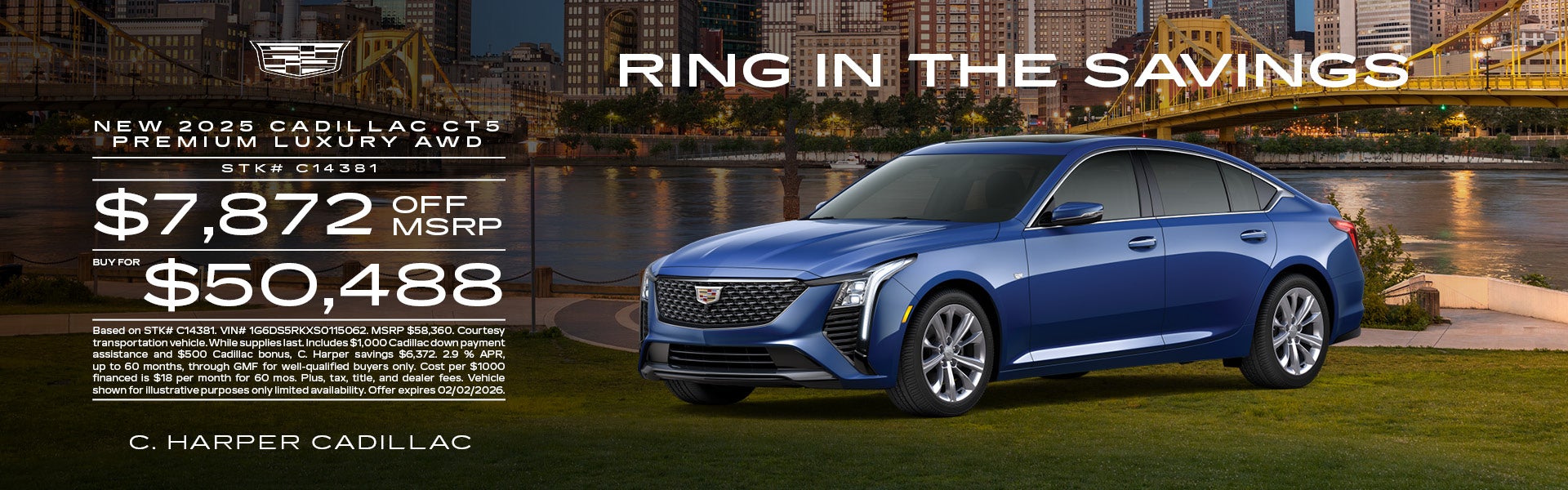 New 2025 Cadillac CT5 Premium Luxury AWD in Belle Vernon, PA