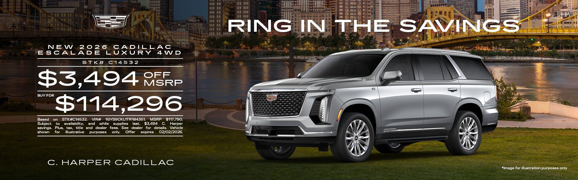 New 2026 Cadillac Escalade Luxury AWD in Belle Vernon, PA