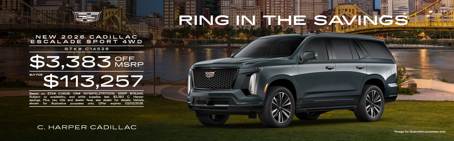 New 2026 Cadillac Escalade Sport 4WD in Belle Vernon, PA