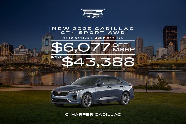 New 2025 Cadillac CT4 Sport AWD in Belle Vernon, PA