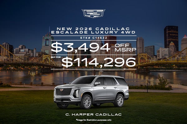 New 2026 Cadillac Escalade Luxury AWD in Belle Vernon, PA