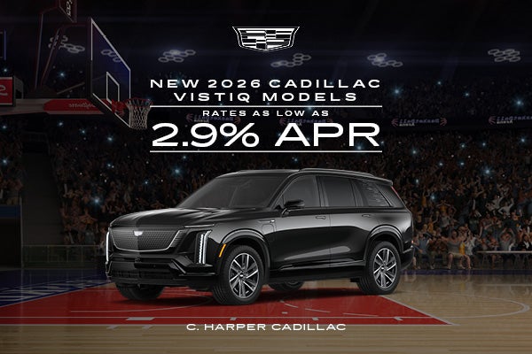 Get 2.9% APR financing on new 2026 Cadillac VISTIQ models