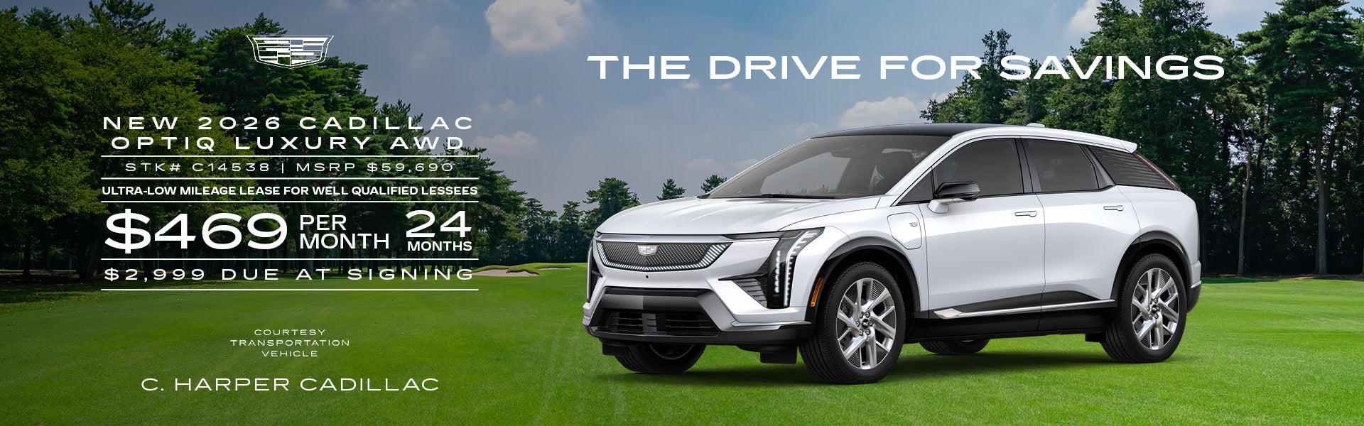 Lease a new 2026 Cadillac OPTIQ