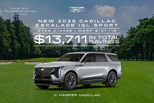 Save on a new 2026 Cadillac Escalade IQL Sport
