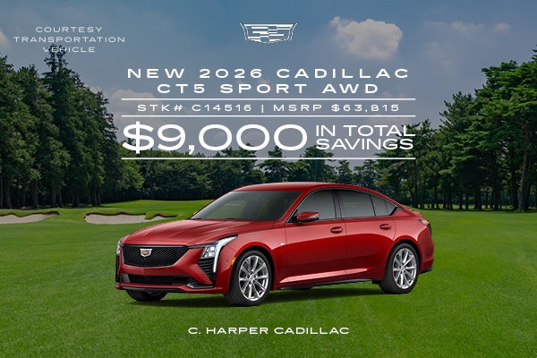 Save on a new 2026 Cadillac CT5 Sport
