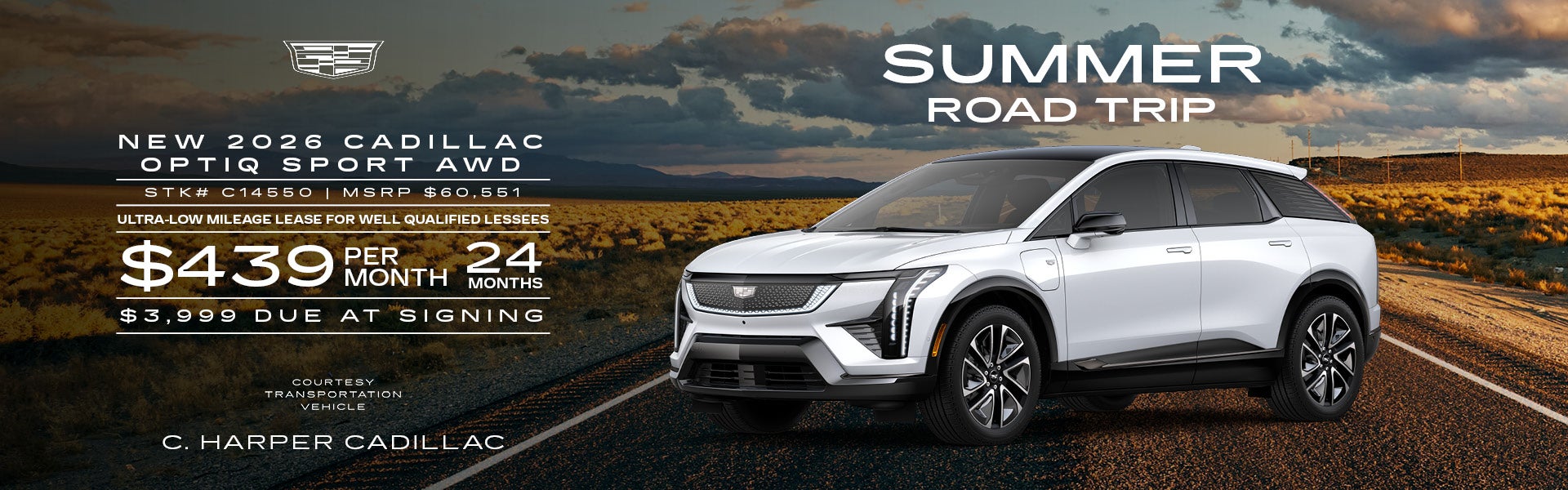 Lease a New 2026 Cadillac OPTIQ Sport AWD