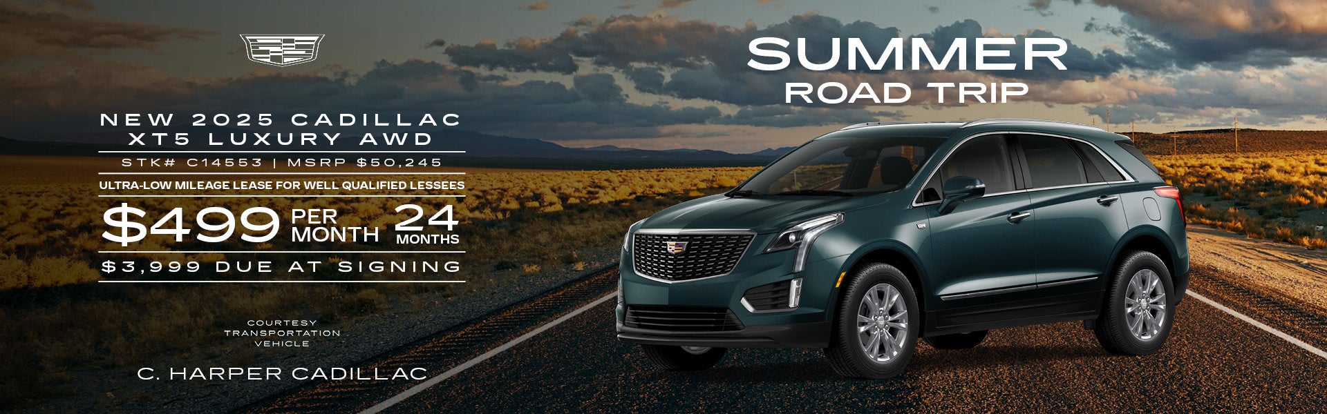 Lease a New 2026 Cadillac XT5 Luxury AWD